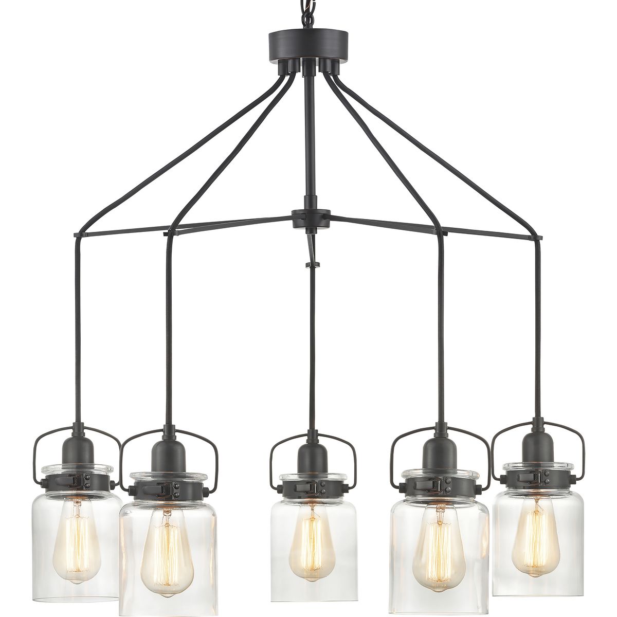 Progress Lighting Calhoun 5-Light Antique Bronze Transitional Chandelier