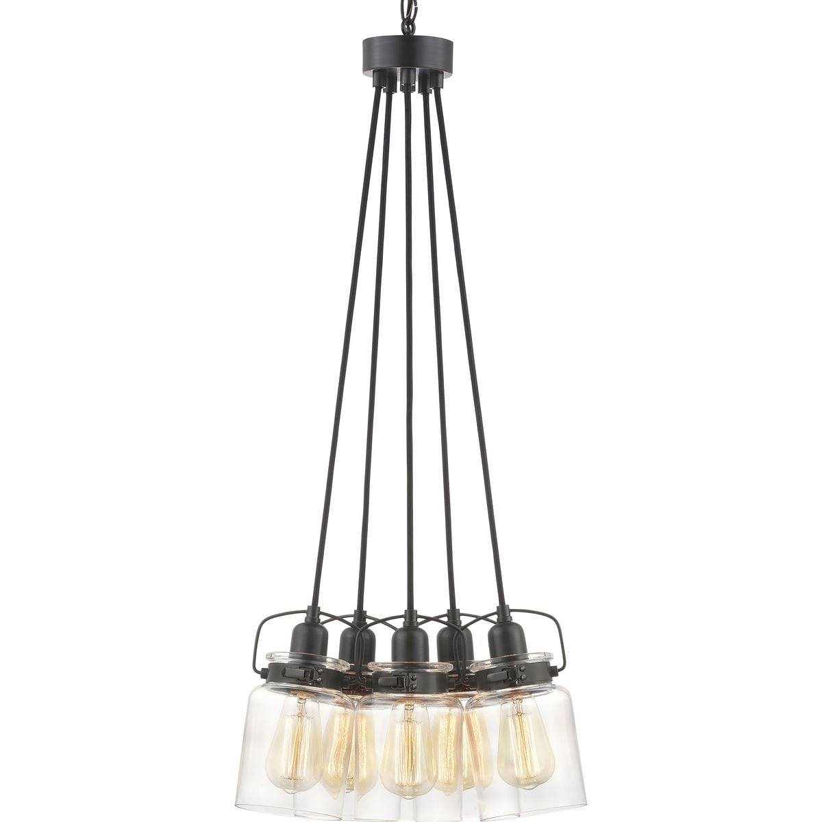 Progress Lighting Calhoun 5-Light Antique Bronze Transitional Chandelier
