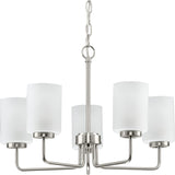 Progress Lighting Merry 5-Light Brushed Nickel Transitional Chandelier