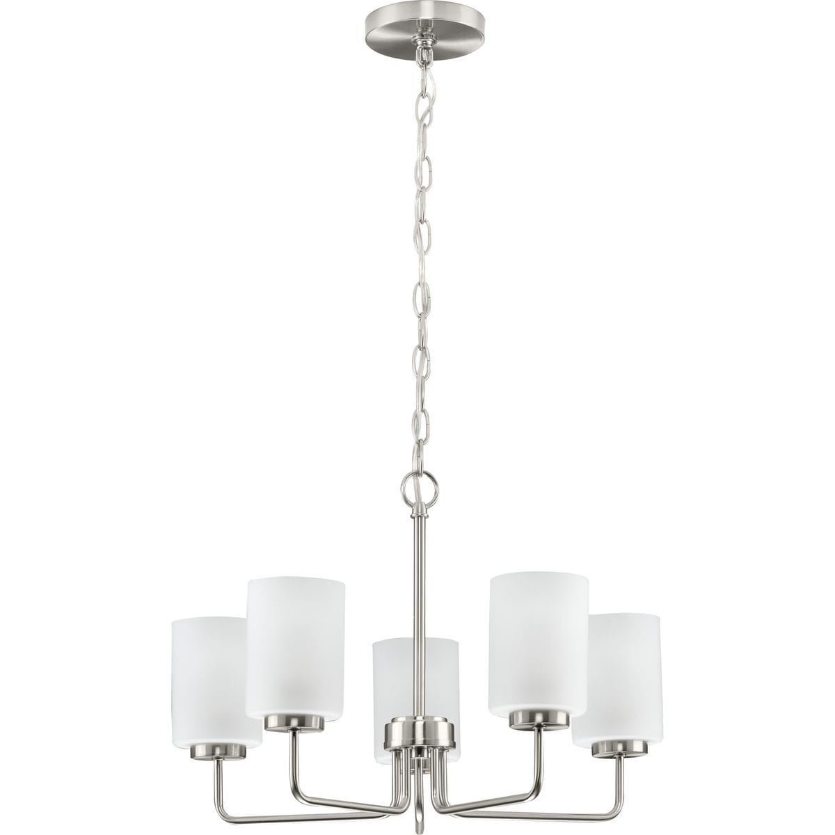 Progress Lighting Merry 5-Light Brushed Nickel Transitional Chandelier