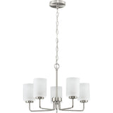 Progress Lighting Merry 5-Light Brushed Nickel Transitional Chandelier
