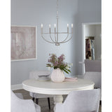 Progress Lighting Leyden 5-Light Brushed Nickel Transitional Chandelier