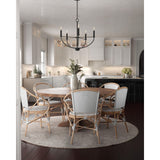 Progress Lighting Leyden 5-Light Matte Black Transitional Chandelier