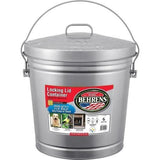 Behrens 6-Gallon Galvanized Steel Trash Can with Lid