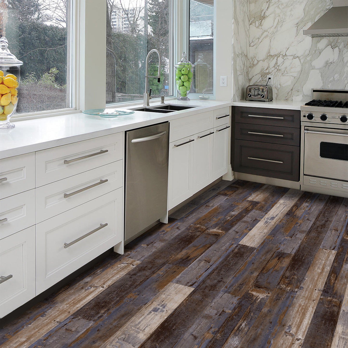 Deco Products Colors Samba High Variation 6-in Wide x 2-mm Thick Waterproof Luxury Vinyl Plank Flooring (30-sq ft)