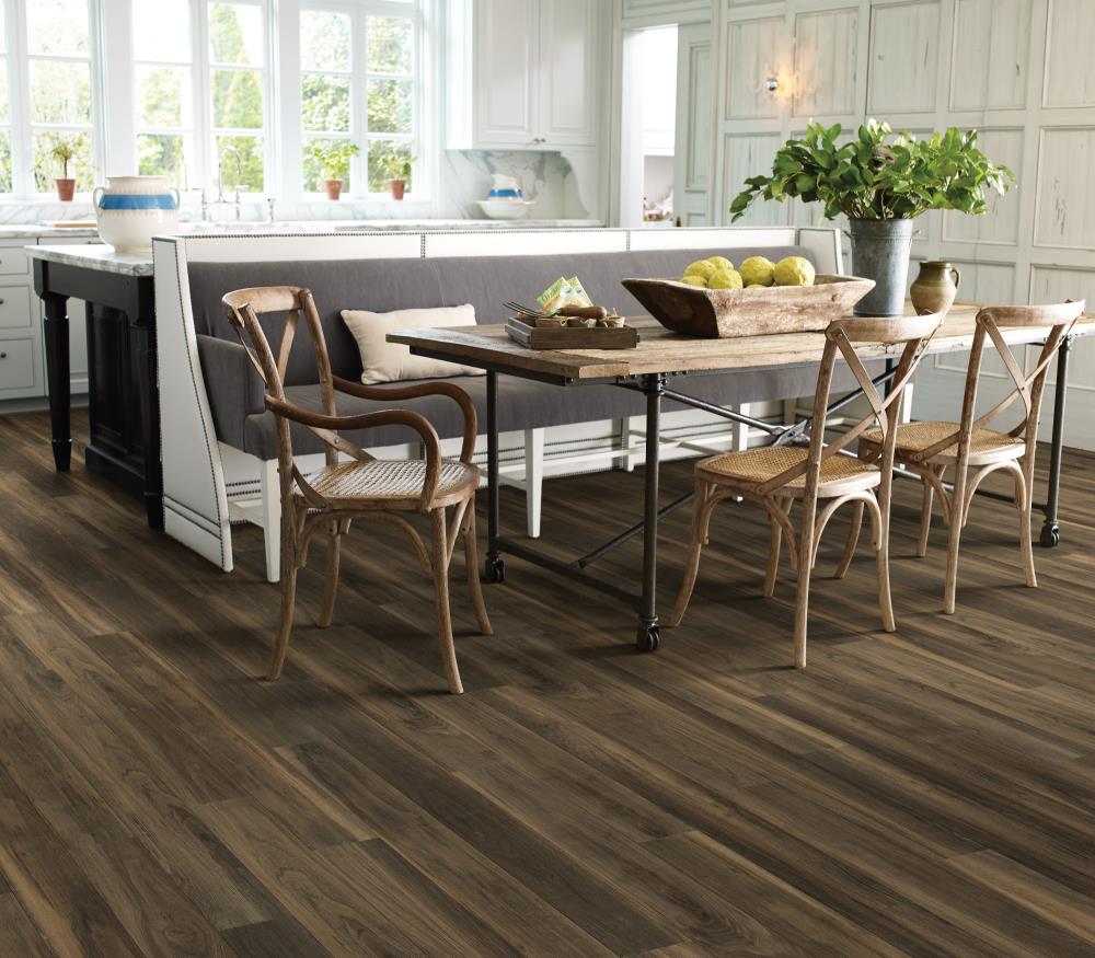 Shaw Westwork Node Brown 12-mil x 6-in W x 48-in L Waterproof Glue Down Luxury Vinyl Plank Flooring (41.72-sq ft/ Carton)