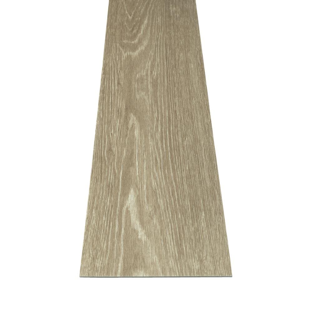 Shaw (Sample) Westwork Cast Brown Wood Look 12-mil Waterproof Glue Down Luxury Vinyl Plank