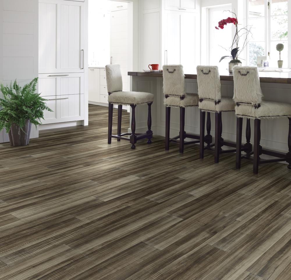 Shaw Westwork Hardee Brown 12-mil x 6-in W x 48-in L Waterproof Glue Down Luxury Vinyl Plank Flooring (41.72-sq ft/ Carton)