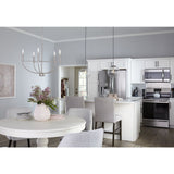 Progress Lighting Leyden 5-Light Brushed Nickel Transitional Chandelier