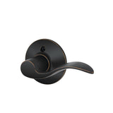 Accent Aged Bronze Right Handed Dummy Door Lever - Super Arbor