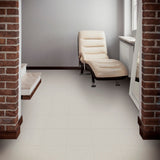 Perfection Floor Tile LeatherLook Interlocking Floor Tiles, 6-Pack, 20-in x 20-in x 0.25-in, Ostrich/Satin, Vinyl/Plastic