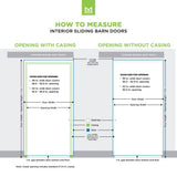 Masonite Traditional 42-in x 84-in 1-Panel Primed MDF Single Barn Door
