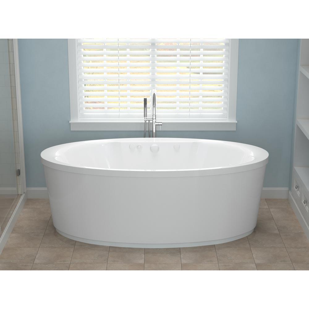 Sunstone 5.7 ft. Whirlpool Tub in White - Super Arbor