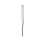 Zippity Outdoor Products Newport 3.5-ft H x 3.5-in W White Vinyl Universal Fence Post No Dig (Unassembled)