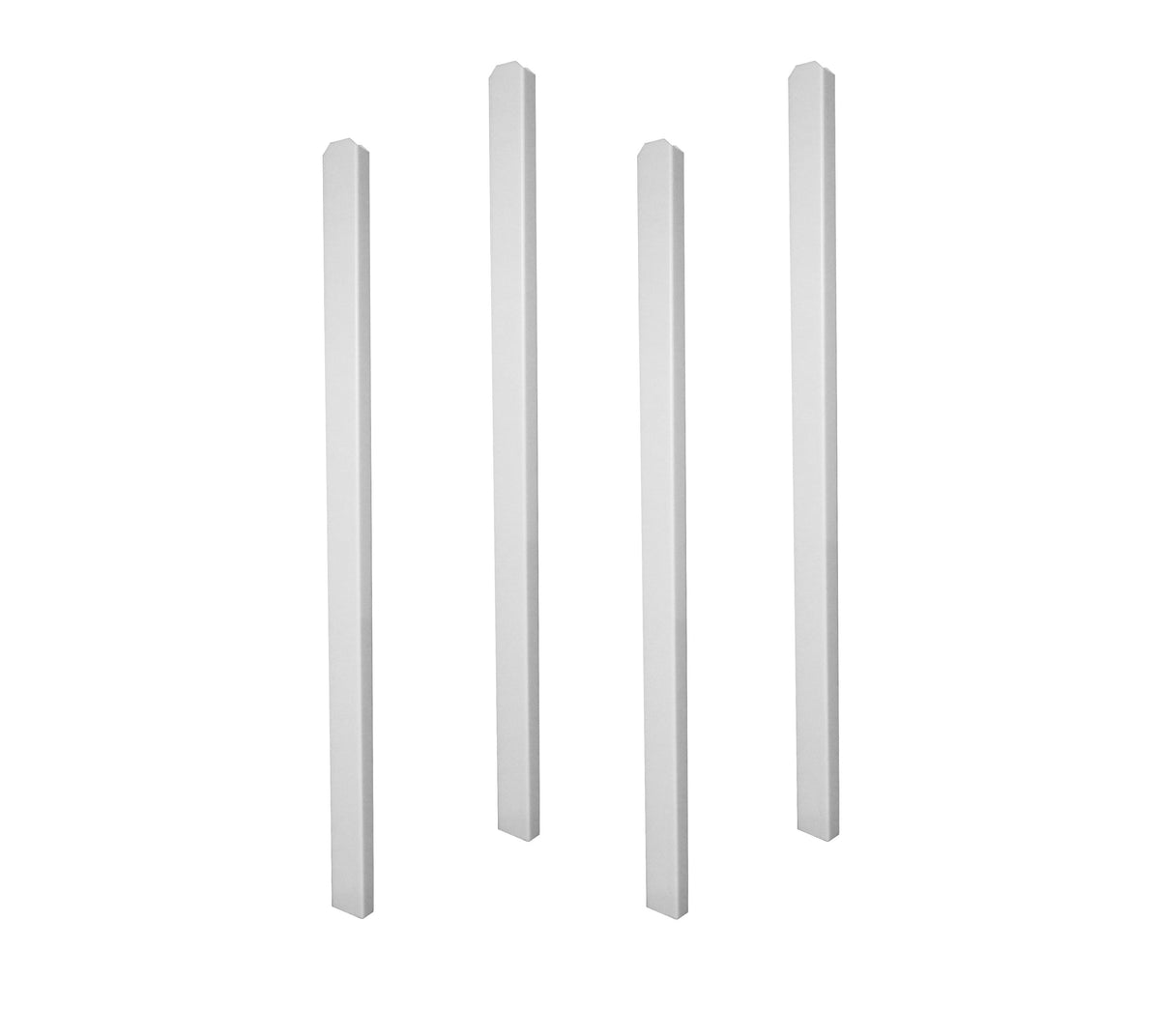 Zippity Outdoor Products Shower Post Extensions 4.75-ft H x 3-in W White Vinyl Universal Fence Post (Unassembled)