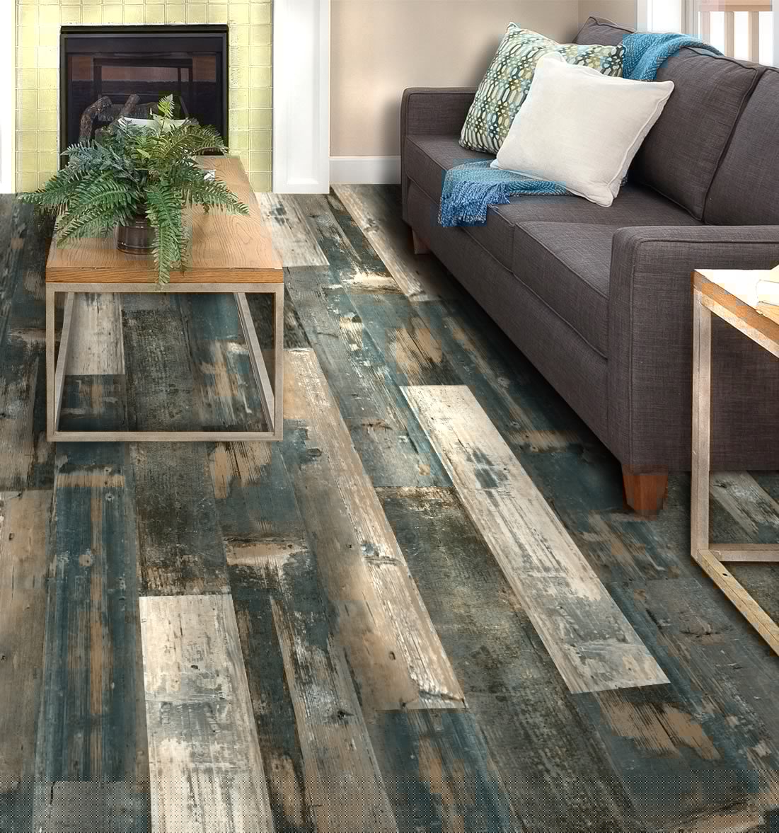 Deco Products COLORS Swing Mixed Luxury Vinyl Plank Flooring, 6-in x 36-in, 20-Piece Case