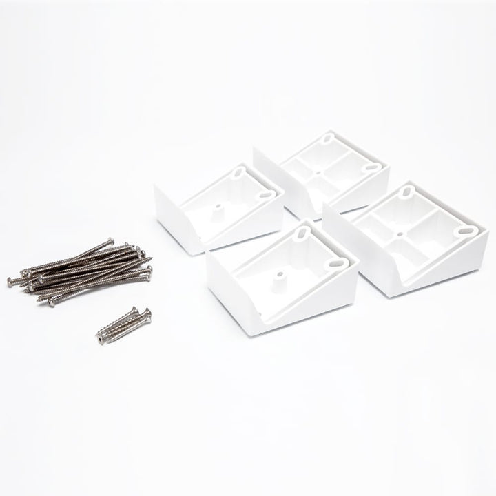 Deckorators 2-in x 4.5-in Grab and Go Classic White 22.5-degree Composite Angle Adapter (2-Pack)
