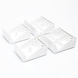 Deckorators 2-in x 4.5-in Grab and Go Classic White 22.5-degree Composite Angle Adapter (2-Pack)