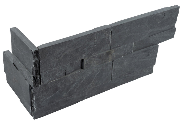 Satori Ledgestone Charcoal 6-in x 18-in Multi-finish Natural stone Slate Wall Tile product image
