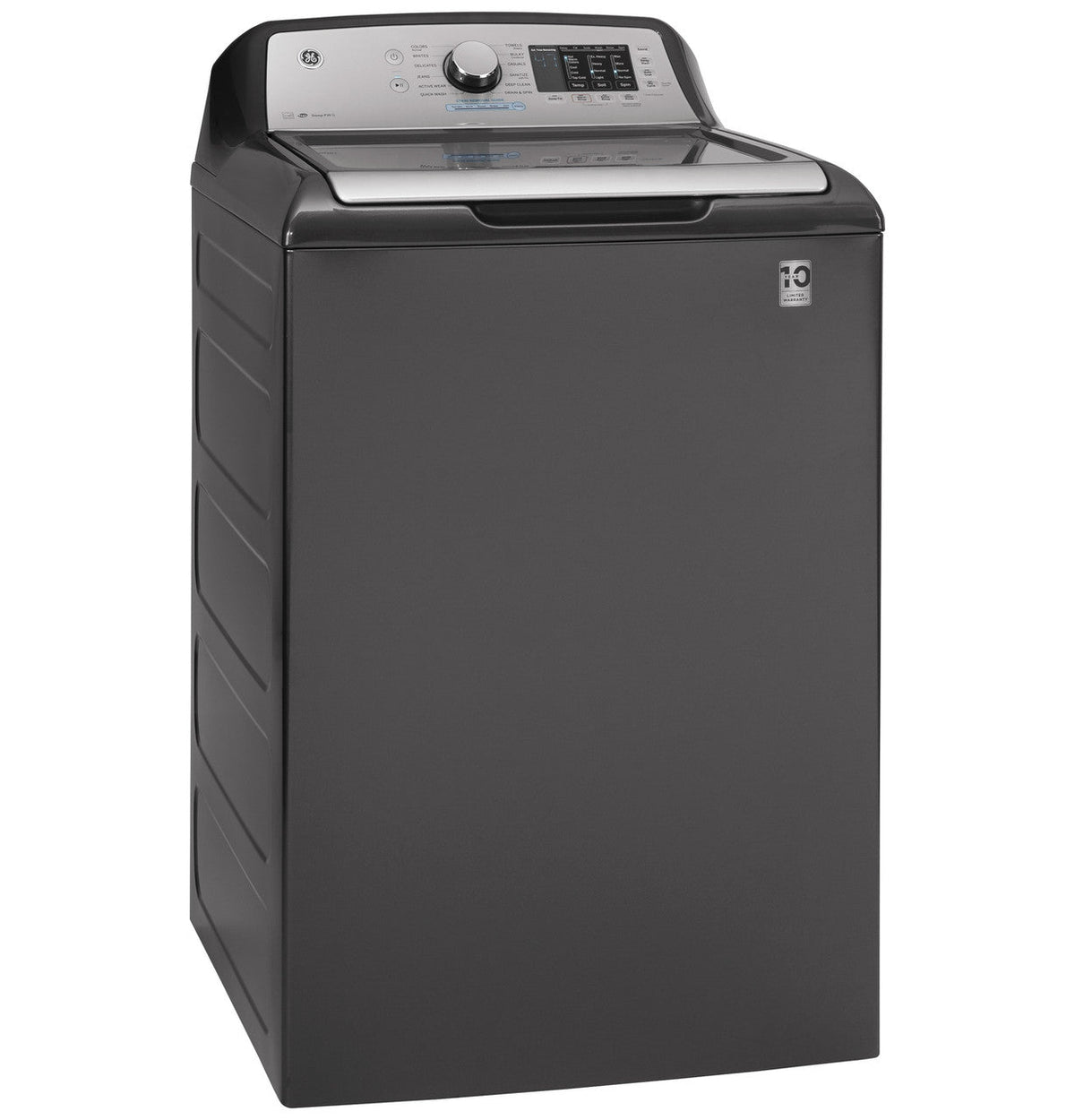 GE 4.6-cu ft High Efficiency Top-Load Washer, Diamond Gray, ENERGY STAR (GTW725 Series)