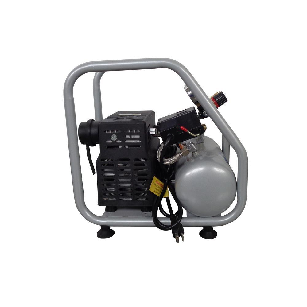 1.0 Gal. Light and Quiet Steel Tank Electric Portable Air Compressor with Panel - Super Arbor