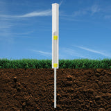 WamBam Fence 4-ft H x 4-in W White Vinyl Universal Fence Post No Dig (Unassembled)