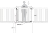 WamBam Fence 4-ft H x 4-ft W White Vinyl Flat-top Fence Gate Kit (Unassembled)