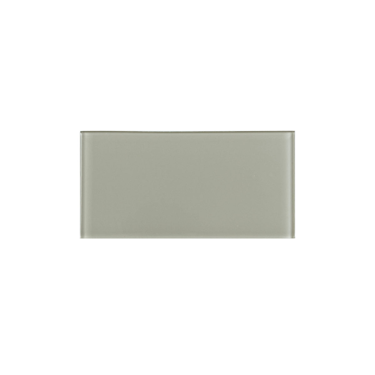 WS Tiles EZ-Tach Soft Gray 3-in x 6-in Polished Glass Peel and stick Wall Tile product image