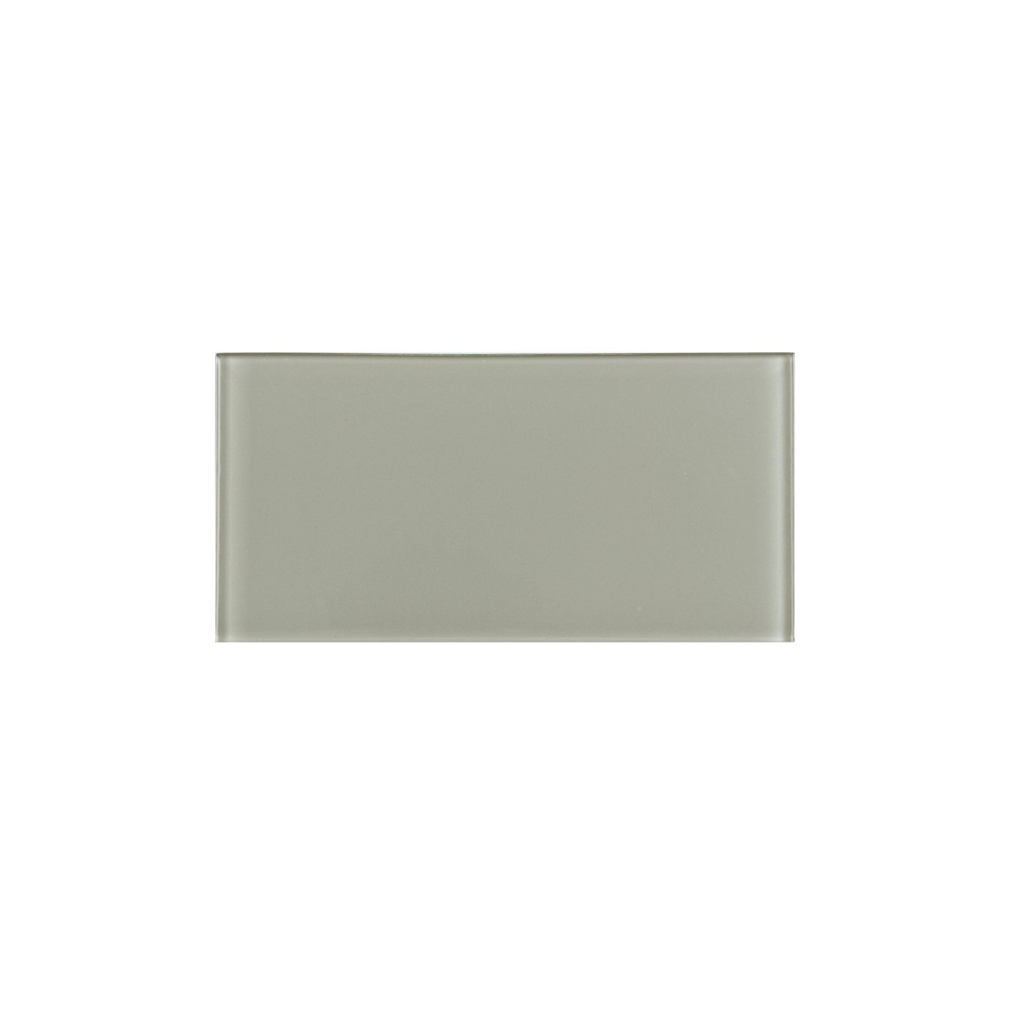 WS Tiles EZ-Tach Soft Gray 3-in x 6-in Polished Glass Peel and stick Wall Tile product image