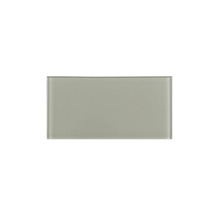 WS Tiles EZ-Tach Soft Gray 3-in x 6-in Polished Glass Peel and stick Wall Tile product image