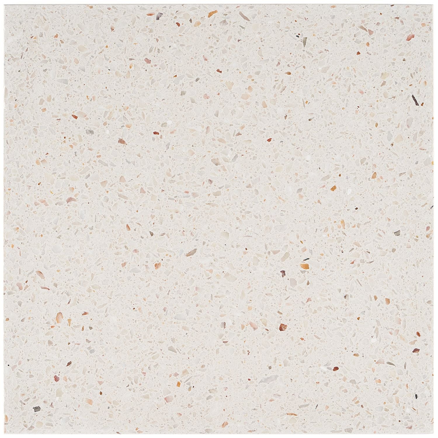 Artmore Tile Tarboro Terrazzo Ivory 16-in x 16-in Polished Cement Cement look Floor and Wall Tile product image