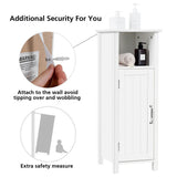 WELLFOR 12-in x 31.5-in x 12-in White Freestanding Corner Linen Cabinet