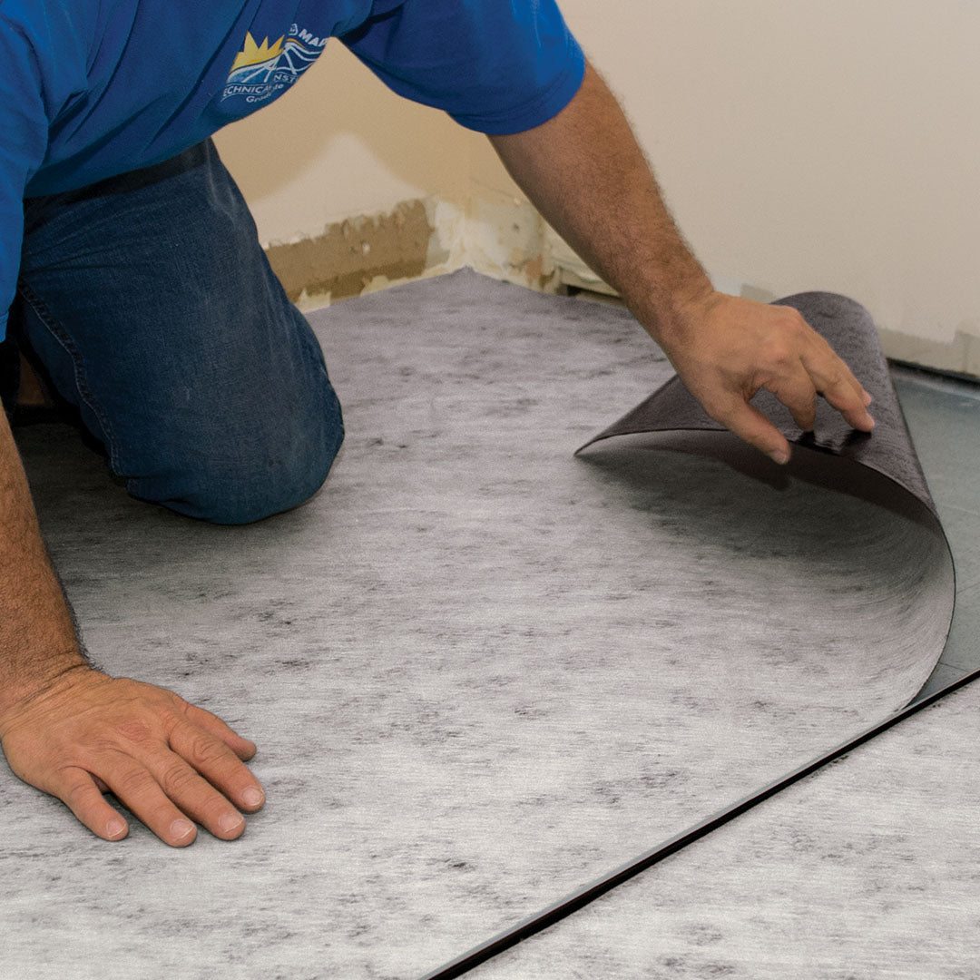 MAPEI Mapesonic 2 Peel-and-Stick Crack Isolation and Sound-Reduction Membrane, 76-mil, 160 sq. ft. Roll