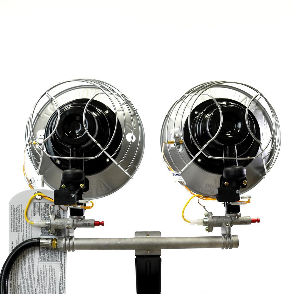 30,000 BTU Radiant Double Tank Top Propane Heater - Super Arbor