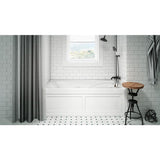 Jacuzzi CETRA 60 in. x 32 in. Acrylic Left-Drain Rectangular Alcove Whirlpool Bathtub in White