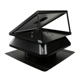 40-Watt Hybrid Solar/Electric Powered Roof Mount Attic Fan with Included Inverter - Super Arbor
