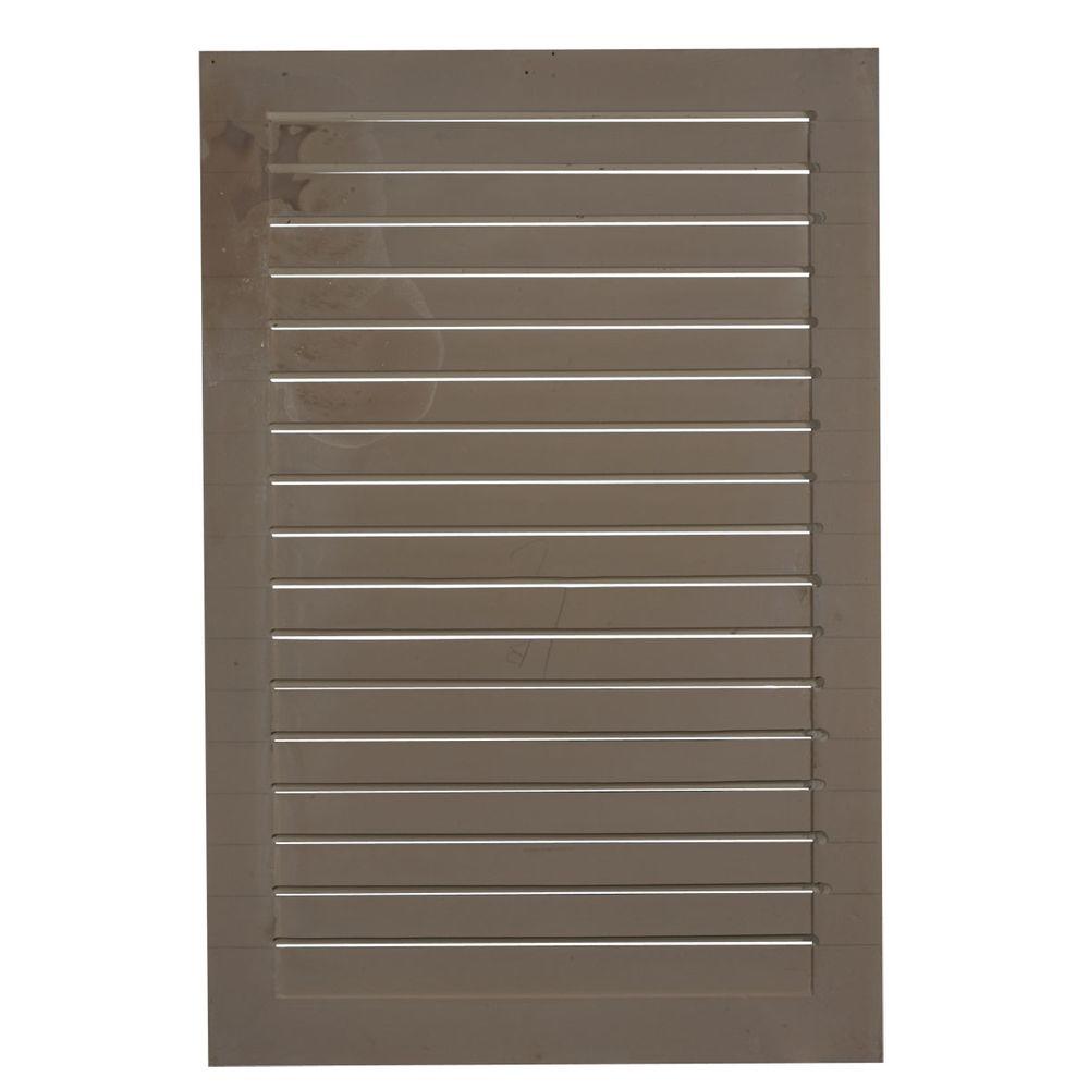 24 in. x 36 in. Rectangular Primed Plastic Paintable Gable Louver Vent - Super Arbor
