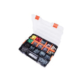 15-Compartment Interlocking Small Parts Organizer in Black (2-Pack) - Super Arbor