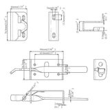 Everbilt Black Heavy-Duty Gate Thumb Latch