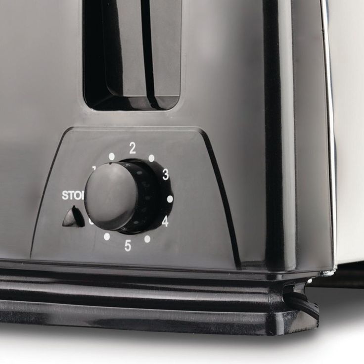 4-Slice Black Toaster