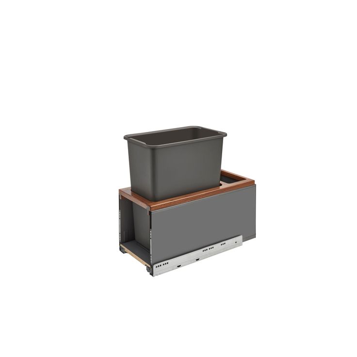 Rev-A-Shelf 30-Quart Plastic Soft Close Pull Out Trash Can