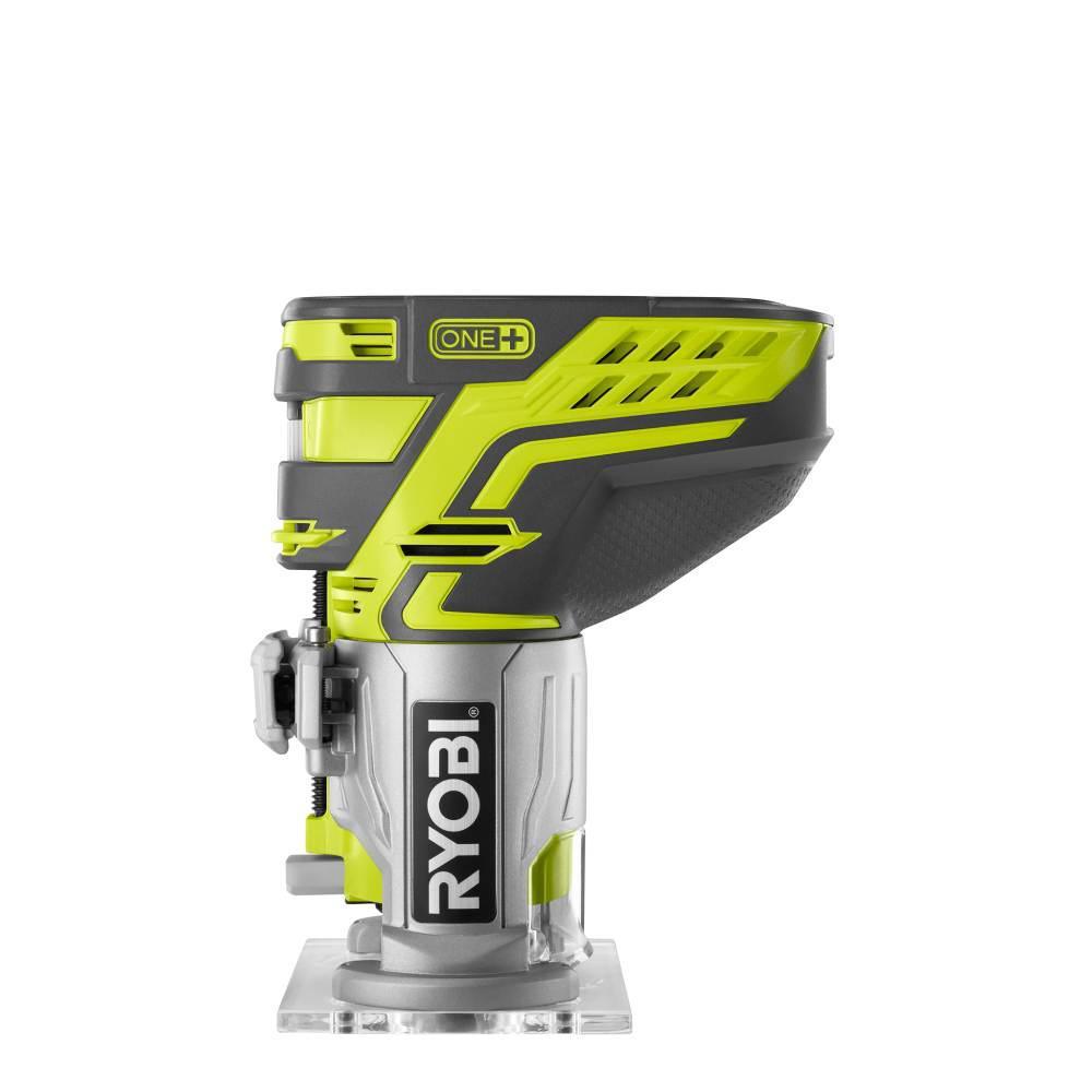 18-Volt ONE+ Cordless Fixed Base Trim Router with Decorative Router Bit Set (4-Piece) - Super Arbor