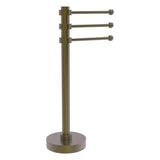 Allied Brass Vanity Top 3 Swing Arm Guest Towel Holder in Matte White