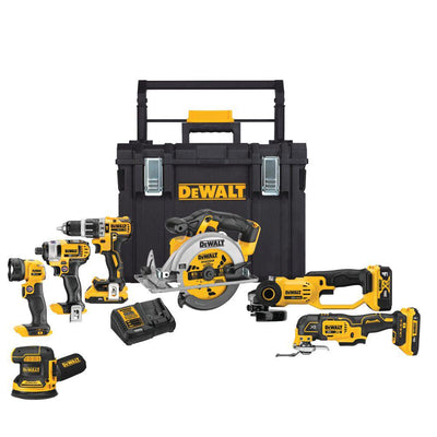 20-Volt MAX Lithium-Ion Cordless Combo Kit (7-Tool) with ToughSystem - Super Arbor