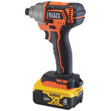 Battery-Operated Compact Impact Driver, 1/4 in. Hex Drive, Tool Only - Super Arbor