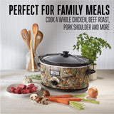 Realtree Edge 5 Qt. Camouflage Slow Cooker with Lid Strap
