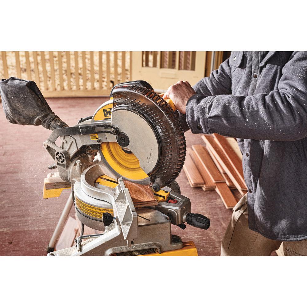 15 Amp Corded 10 in. Compound Single Bevel Miter Saw - Super Arbor