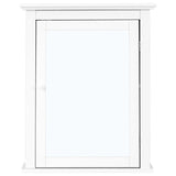 WELLFOR CY 22-in x 27.5-in Surface Mount White Mirrored Medicine Cabinet