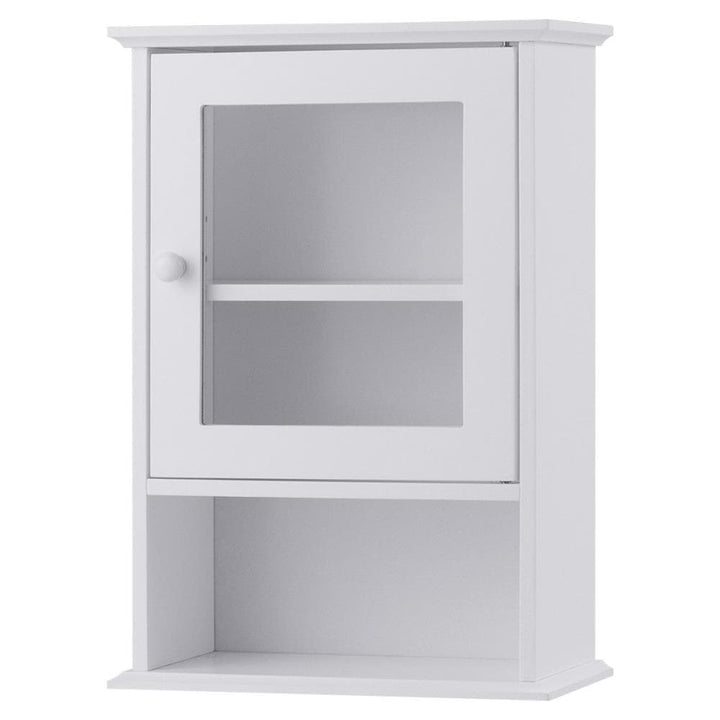 WELLFOR CY bathroom cabinet 14-in x 20-in x 7-in White Bathroom Wall Cabinet