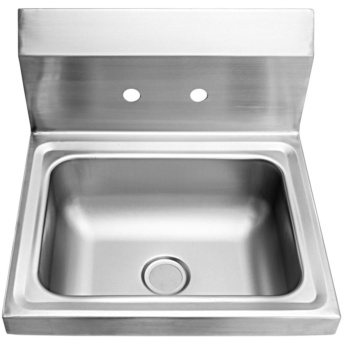 WELLFOR Stainless Steel Wall Mount Utility Tub with Drain & Faucet
